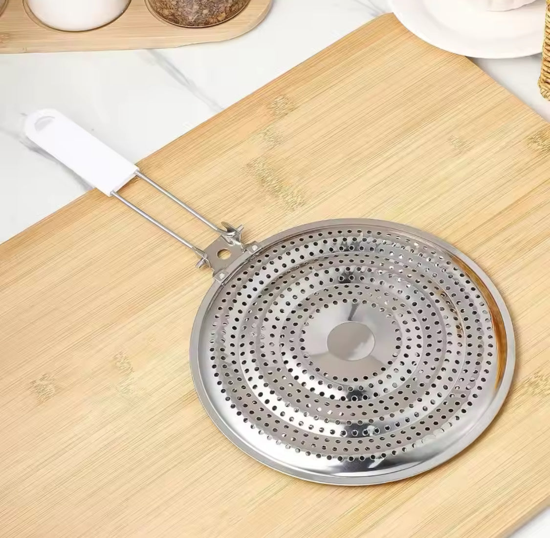 Multipurpose Stainless Steel Stove Heat Diffuser, Foldable Kitchen Stove Flame Guard Simmer Plate, Durable Gas Stove Anti Scalding Mat Multipurpose Stainless Steel Stove Heat Diffuser, Foldable Kitchen Stove Flame Guard Simmer Plate, Durable Gas Stove Anti Scalding Mat